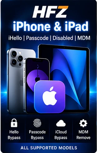 HFZ iPhone and iPad services